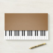 Post-it® Piano Keyboard Fun Musique Brown (Sur un bureau)
