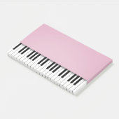 Post-it® Piano Keyboard Fun Pink Music Notes (Incliné)