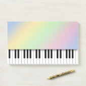 Post-it® Piano Keyboard Fun Rainbow Music (Sur un bureau)