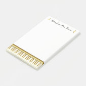 Post-it® Piano Keyboard instrument de musique Gold pour pia (Incliné)