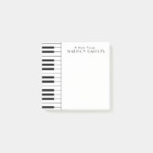Post-it® Piano Musician Band Teacher Post-it Notes (Devant)