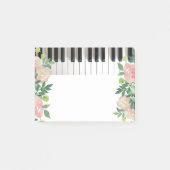 Post-it® piano musique florale design (Devant)