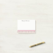 Post-it® Piano rose Gold Musique clavier pour Pianiste (Sur un bureau)