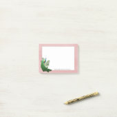 Post-it® Pic Vibrant | Notes personnalisées roses (Sur un bureau)