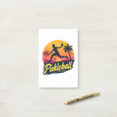 Post-it® Pickleball Forever Sunset  (Sur un bureau)