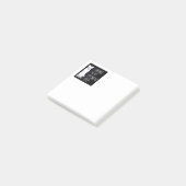 Post-it® Pièce d'échecs de chat blanc avec texte (Incliné)