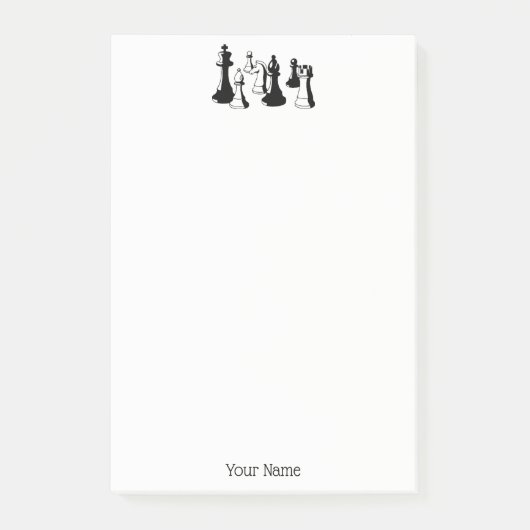 Post-it® Pièces d'échecs Art Vintage #2 (Devant)