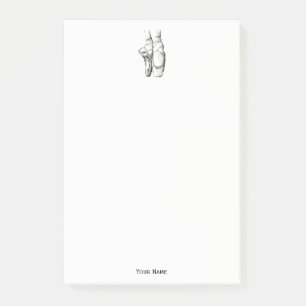 Post-it® Pieds de Ballerina à la pointe #1