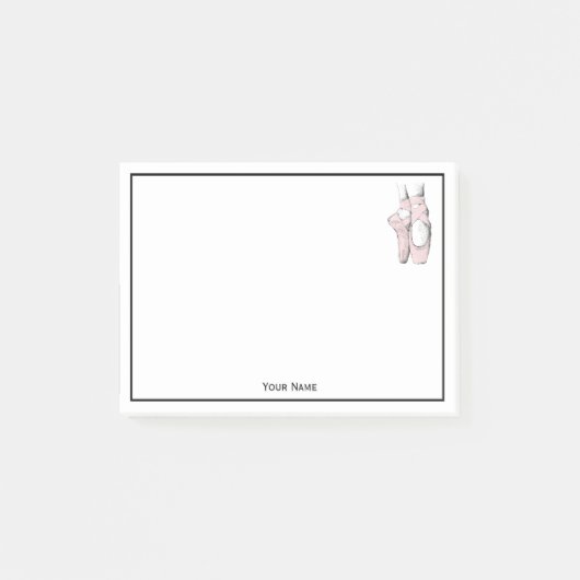 Post-it® Pieds de Ballerine sur Pointe #1 Rose Clair (Devant)