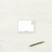 Post-it® Pieds de Ballerine sur Pointe #1 Rose Clair (Sur un bureau)