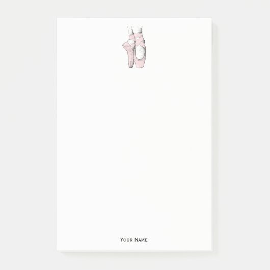 Post-it® Pieds de ballerine sur pointe #1 rose clair (Devant)