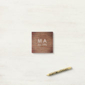 Post-it® pierre de brique rustique Brown ajouter le nom let (Sur un bureau)