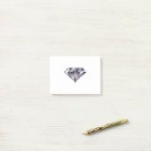 Post-it® Pierre de Gem Diamant brillante avec étincelle (Sur un bureau)