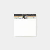 Post-it® Pierre noire et Marbre blanc tendance - Ajouter vo (Devant)