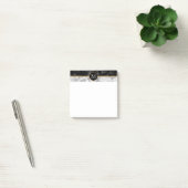 Post-it® Pierre noire et Marbre blanc tendance - Ajouter vo (Bureau)