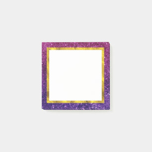 Post-it® Pierres à Parties scintillant rose et violet