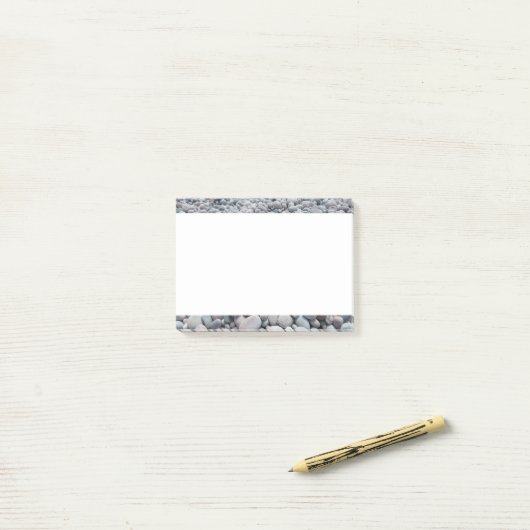 Post-it® Pierres simples de caillou (Sur un bureau)