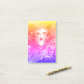 Post-it® PIERROT AVEC CAT / Mardi Gras Masquerade Party (Sur un bureau)