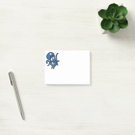Post-it® Pieuvre bleue (Bureau)