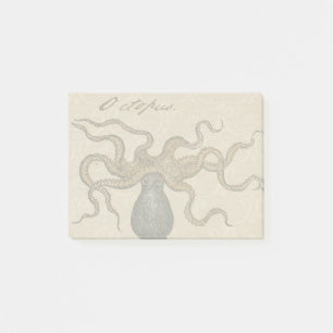 Post-it® Pieuvre Kraken Antique Faune Marine Côtière