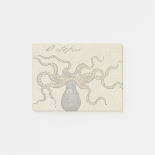 Post-it® Pieuvre Kraken Antique Faune Marine Côtière (Devant)