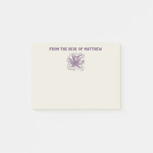 Post-it® Pieuvre marine personnalisée violet et crème