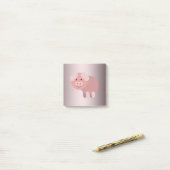 Post-it® Piggy adorable (Sur un bureau)