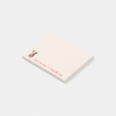 Post-it® Piggy Teacup Cute Personnaliser Post-it Notes (Incliné)