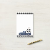 Post-it® Pile d'animaux de ferme Little Blue (Sur un bureau)