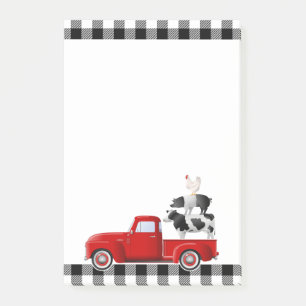 Post-it® Pile d'animaux de ferme Little Red Truck