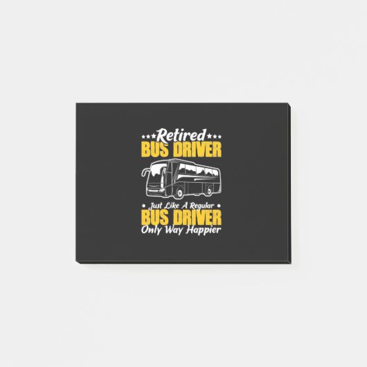 Post-it® Pilote de bus retraité (Devant)