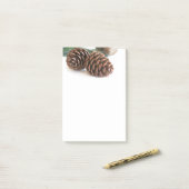 Post-it® Pine branch and cones (Sur un bureau)