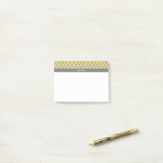 Post-it® Pineapple Dk Gray Moroccan #5DS Char (Sur un bureau)