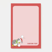 Post-it® Pingouin de Noël avec boule de neige (Devant)