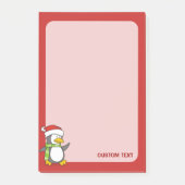 Post-it® Pingouin de Noël marchant sur la neige (Devant)