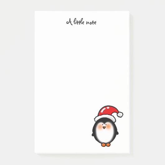 Post-it® Pingouin d'hiver de Noël - Joyeux Noël (Devant)