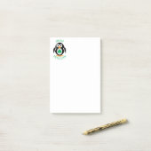 Post-it® Pingouin irlandais (Sur un bureau)