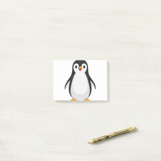 Post-it® Pingouin simple (Sur un bureau)