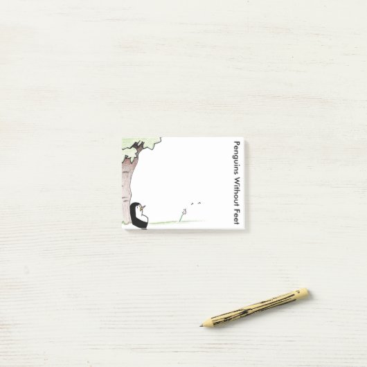 Post-it® Pingouins sans pieds (Sur un bureau)
