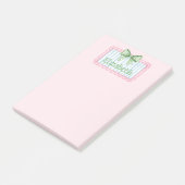 Post-it® Pink and Blue Frame With Green Gingham Bow (Incliné)