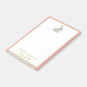 Post-it® Pink and Blue Wildflower Easter Rabbit (Incliné)