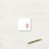 Post-it® Pink ballerina shoes (Sur un bureau)