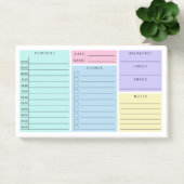 Post-it® Pink Blue Purple Daily Home Calendrier de l'école (Bureau)