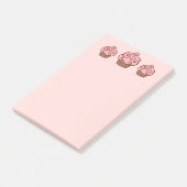 Post-it® Pink Cupcake Kitchen School Post It Notes Cadeau (Incliné)