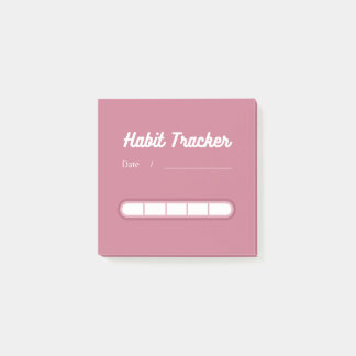 Post-it® Pink Cute Habit Tracker