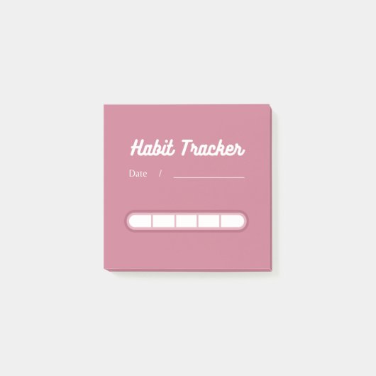 Post-it® Pink Cute Habit Tracker (Devant)