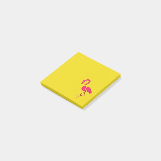 Post-it® Pink flamingo pop art unique (Incliné)