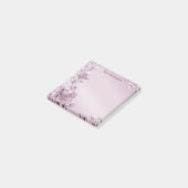 Post-it® Pink Floral Folial Publier ses notes (Incliné)