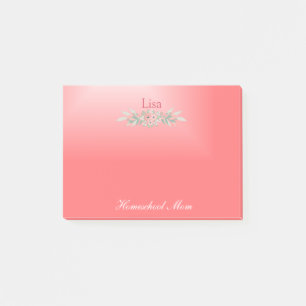 Post-it® Pink Floral Homeschool Maman