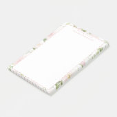 Post-it® Pink Floral Personalized Vintage  (Incliné)